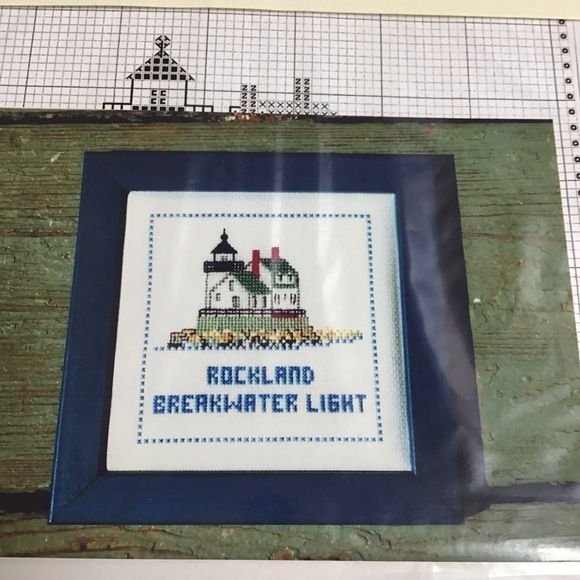 Seguin Designs Counted Cross Stitch PATTERN ONLY Rockland Breakwater Lighthouse - Picture 1 of 4